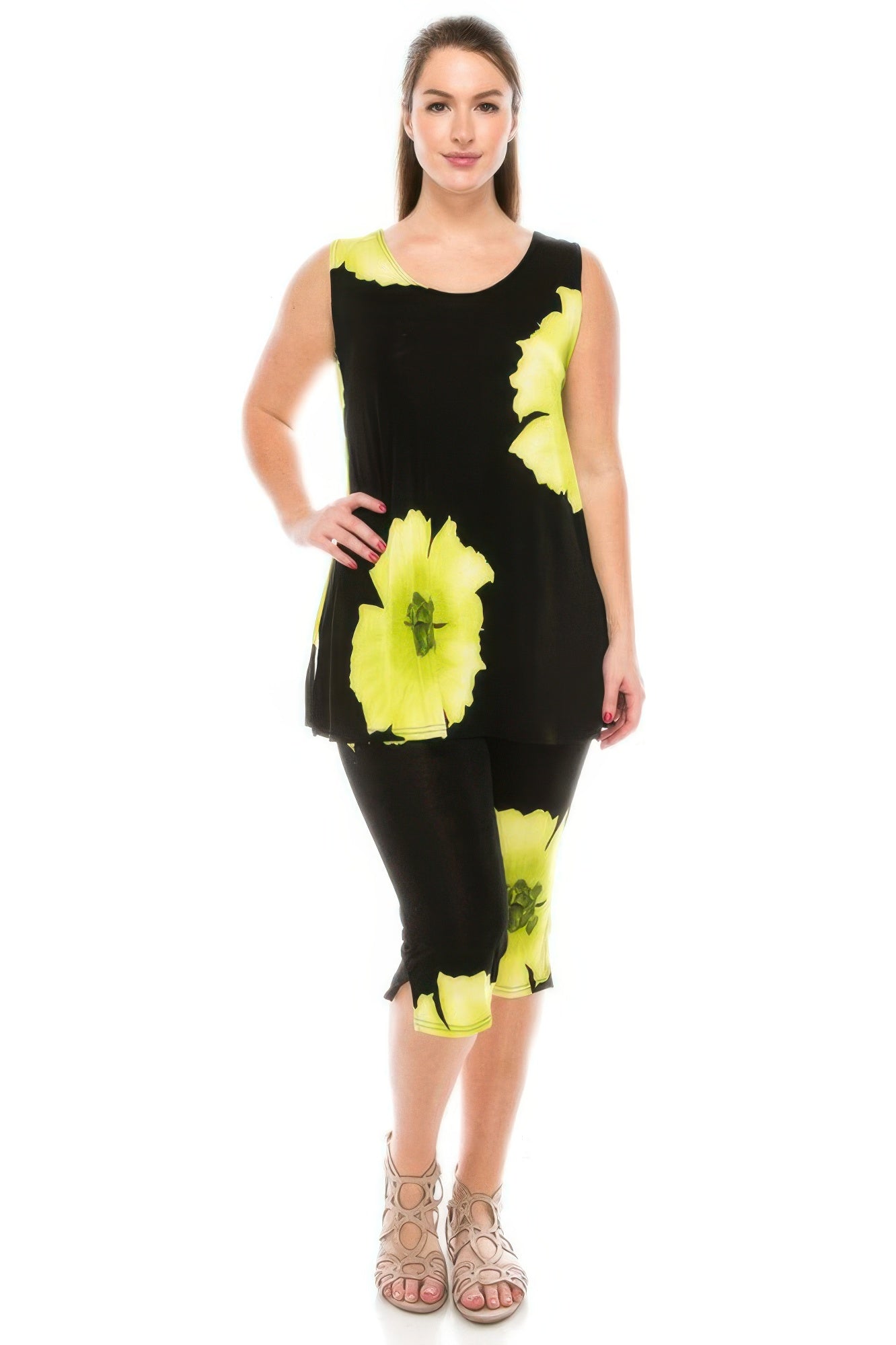 Комплект капри больших размеров Truedames, Lime
Комплект капри больших размеров Truedames, Lime