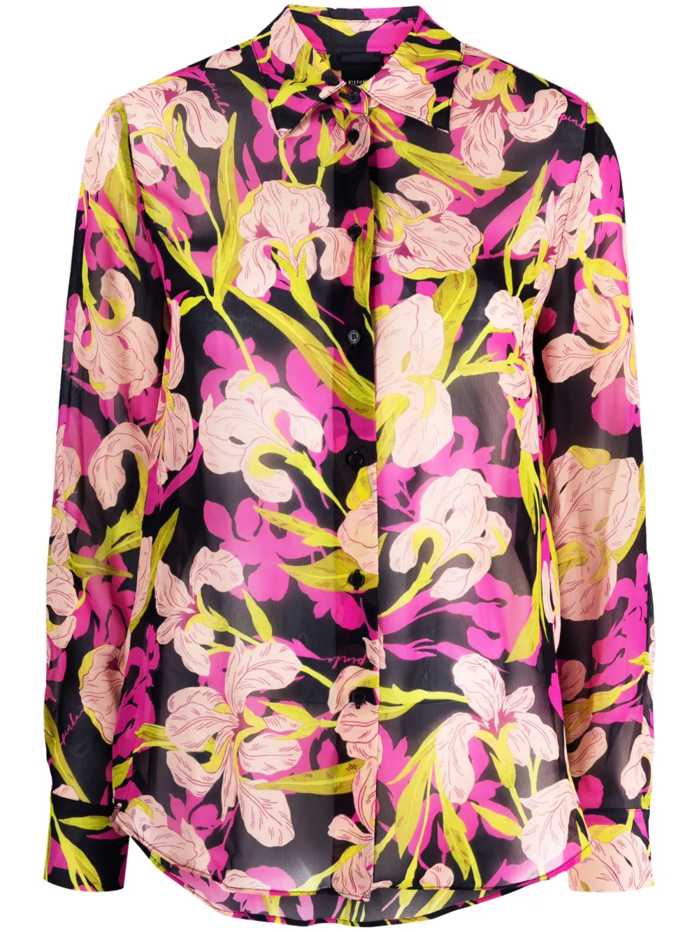 Рубашка с длинными рукавами и цветочным принтом PINKO, розовый
Рубашка с длинными рукавами и цветочным принтом PINKO, розовый