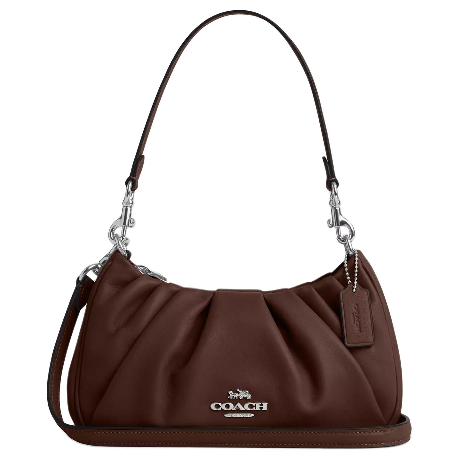 COACH Терри гладкая кожаная сумка кроссбоди среднего размера женская клен
COACH Терри гладкая кожаная сумка кроссбоди среднего размера женская клен