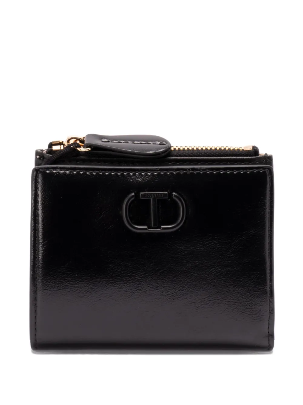 Кошелек на молнии с логотипом TWINSET, черный
Кошелек на молнии с логотипом TWINSET, черный