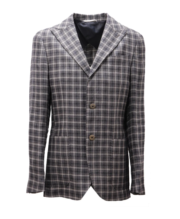 Клетчатый льняной пиджак серо-синего цвета Liu Jo, серый
Клетчатый льняной пиджак серо-синего цвета Liu Jo, серый