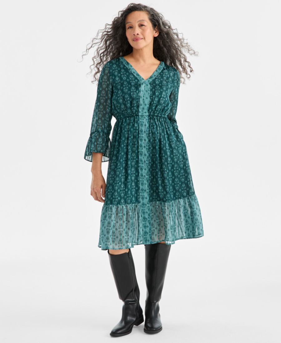 Женское миди-платье с принтом и блестками, размеры PXS-XXL Style & Co, Shine Pine
Женское миди-платье с принтом и блестками, размеры PXS-XXL Style & Co, Shine Pine