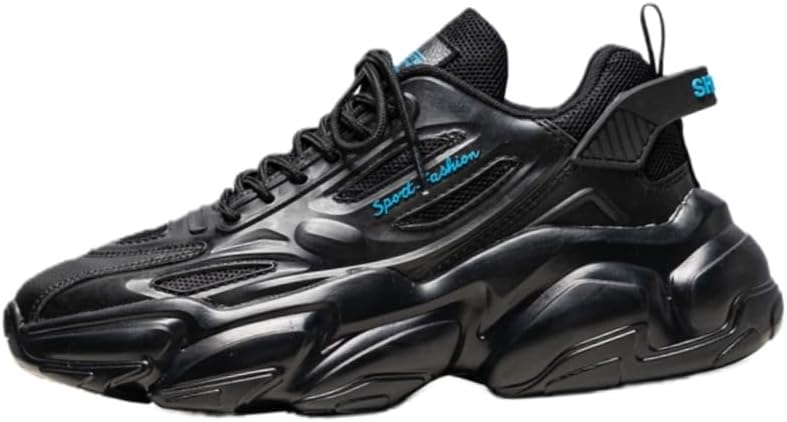 Мужские модные спортивные кроссовки на толстой подошве однотонного цвета - повседневные, нескользящие, прочные, для использования на открытом воздухе, для фитнеса и бега Fusecottc, черный
Мужские модные спортивные кроссовки на толстой подошве однотонного цвета - повседневные, нескользящие, прочные, для использования на открытом воздухе, для фитнеса и бега Fusecottc, черный