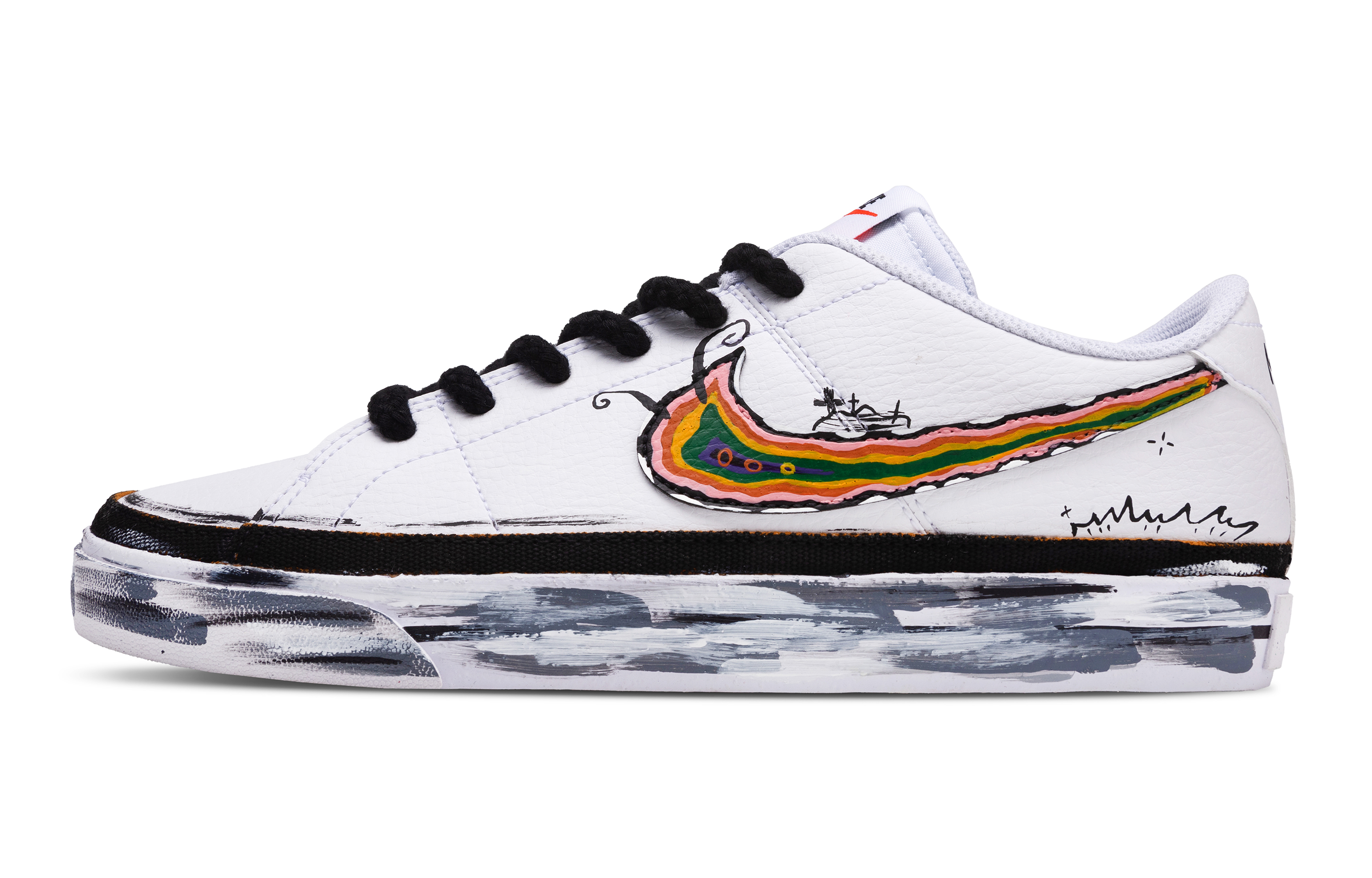 Nike Кроссовки для скейтборда Court Legacy Caterpillar, износостойкие, низкие, мужские, белые, черные
Nike Кроссовки для скейтборда Court Legacy Caterpillar, износостойкие, низкие, мужские, белые, черные