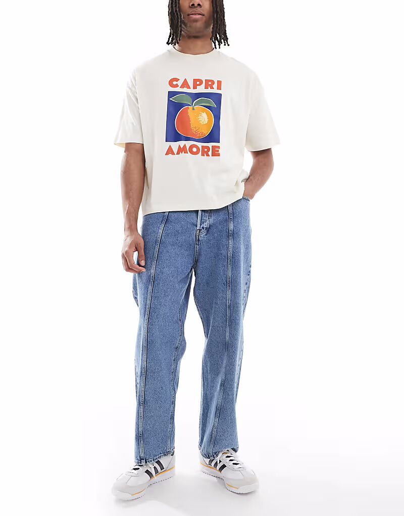 Джинсы Jack & Jones свободного кроя с декоративными швами в средне-синем цвете
Джинсы Jack & Jones свободного кроя с декоративными швами в средне-синем цвете