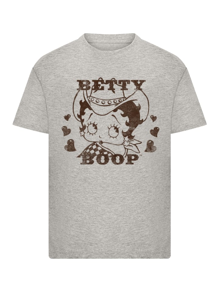 Футболка Betty Boop Cowgirl в серо-пестром цвете F4NT4STIC
Футболка Betty Boop Cowgirl в серо-пестром цвете F4NT4STIC