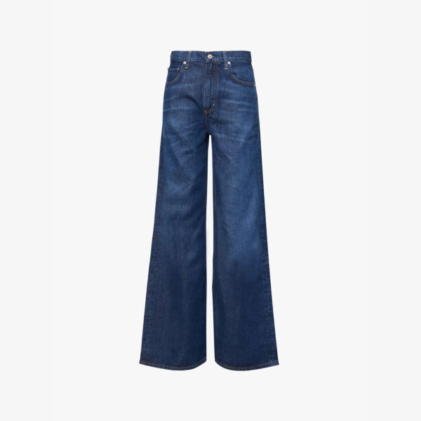 Мешковатые джинсы Paloma с фирменной нашивкой, широкими штанинами и высокой талией из плетеной смеси Citizens Of Humanity, индиго
Мешковатые джинсы Paloma с фирменной нашивкой, широкими штанинами и высокой талией из плетеной смеси Citizens Of Humanity, индиго