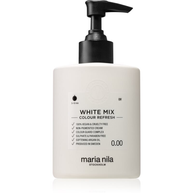 Maria Nila Color Refresh White Mix питательная маска без красящих пигментов для получения пастельных оттенков, держится 4 - 10 смываний 0,00 300 мл
Maria Nila Color Refresh White Mix питательная маска без красящих пигментов для получения пастельных оттенков, держится 4 - 10 смываний 0,00 300 мл