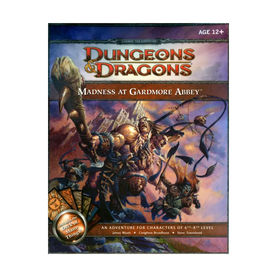 Бокс-сет Madness at Gardmore Abbey, Dungeons & Dragons (4th Edition) - Modules & Adventures
Бокс-сет Madness at Gardmore Abbey, Dungeons & Dragons (4th Edition) - Modules & Adventures