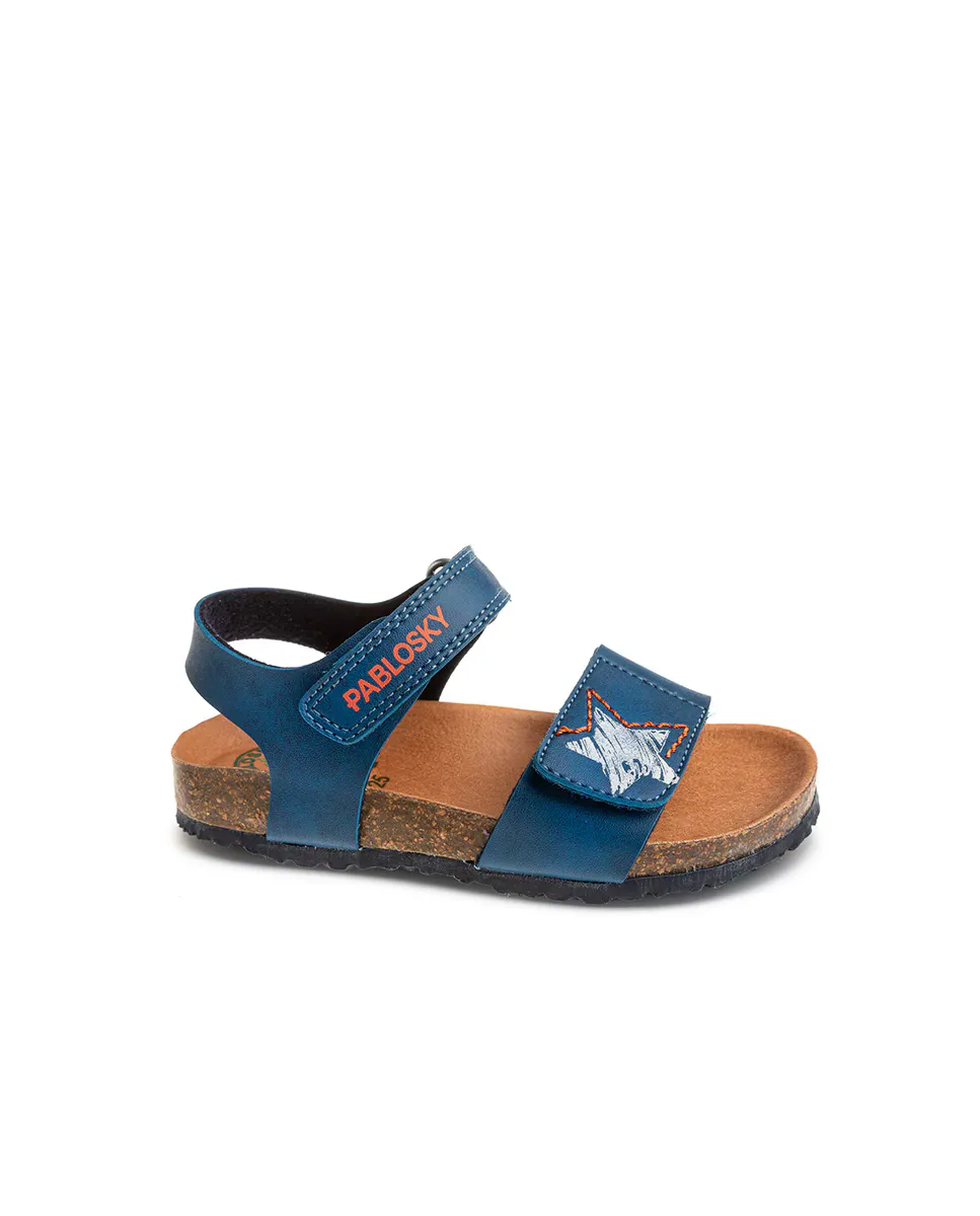 Сандалии для мальчиков из переработанных материалов с клейкой застежкой Pablosky, синий
Сандалии для мальчиков из переработанных материалов с клейкой застежкой Pablosky, синий
