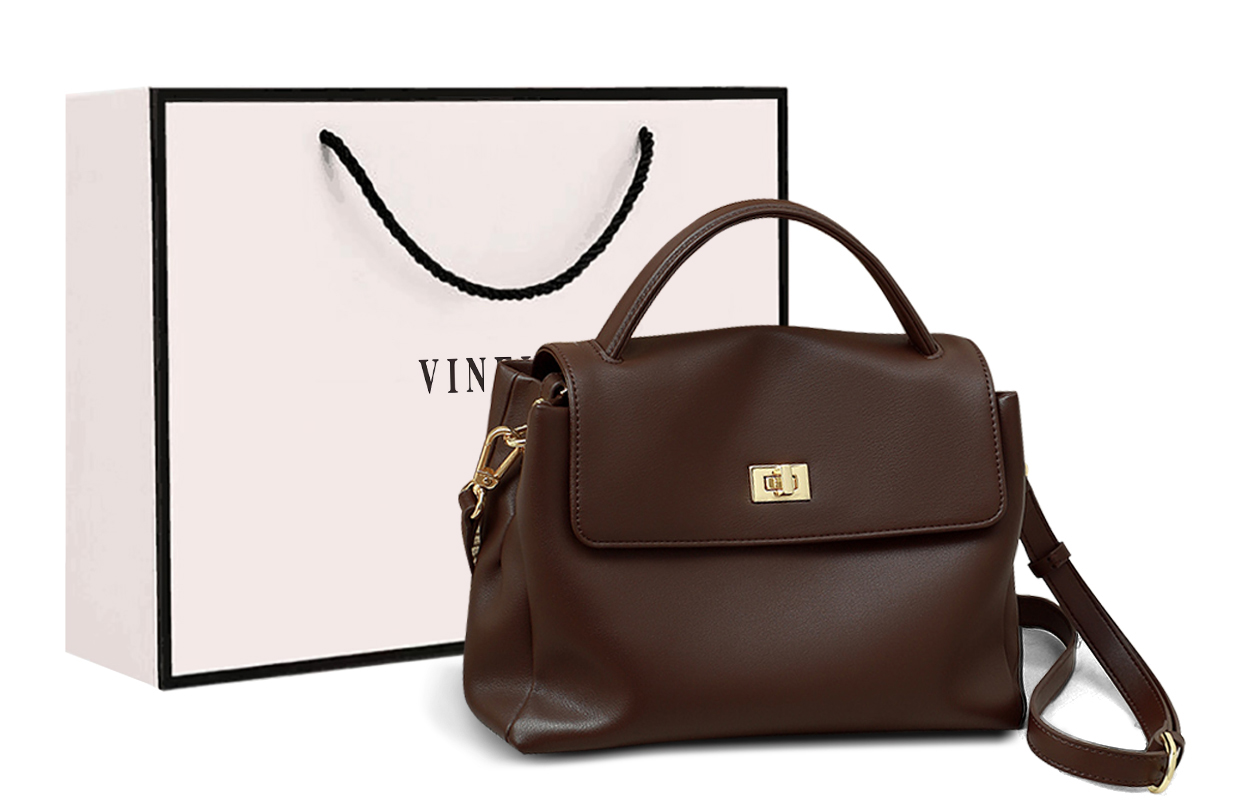 Кожаная плечевая сумка через плечо, большая женская сумка шоколадного цвета VINEY
Кожаная плечевая сумка через плечо, большая женская сумка шоколадного цвета VINEY