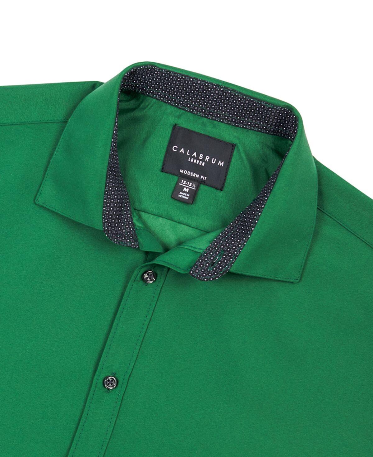 Мужская классическая рубашка обычного кроя, однотонная, без морщин Calabrum
Мужская классическая рубашка обычного кроя, однотонная, без морщин Calabrum