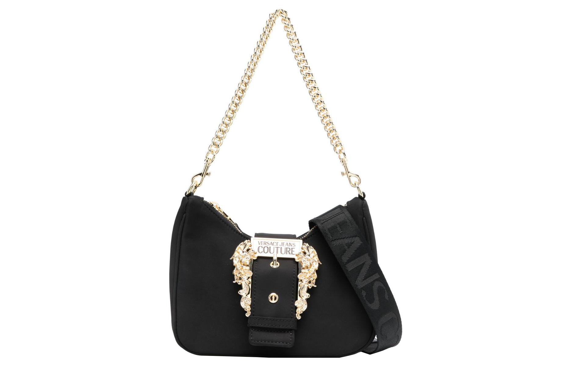 VERSACE JEANS COUTURE Женская черная сумка через плечо из переработанного нейлона с полиуретаном
VERSACE JEANS COUTURE Женская черная сумка через плечо из переработанного нейлона с полиуретаном