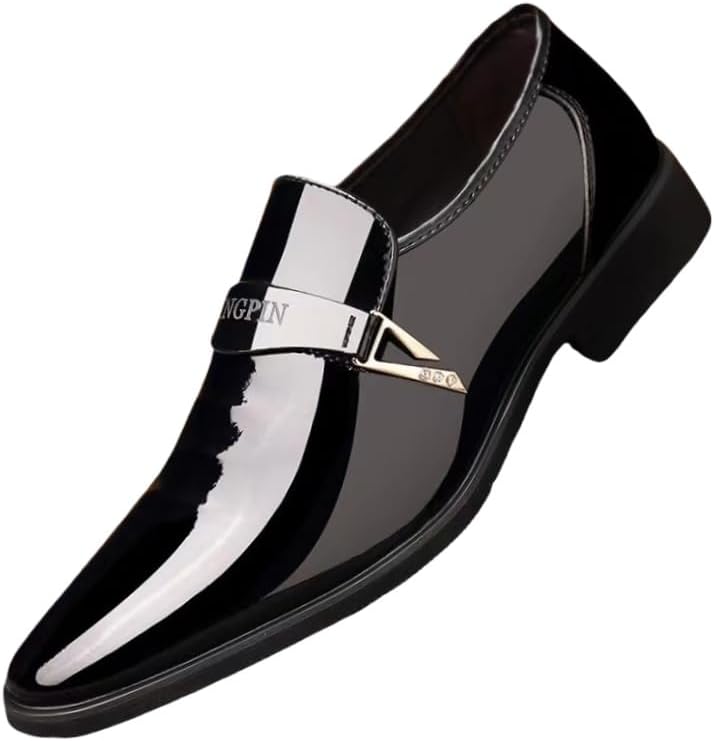 Мужские модные блестящие кожаные туфли, деловой формальный стиль, металлический дизайн поверхности, подходят для всех сезонов, доступны в больших размерах Fusecottc, черный
Мужские модные блестящие кожаные туфли, деловой формальный стиль, металлический дизайн поверхности, подходят для всех сезонов, доступны в больших размерах Fusecottc, черный