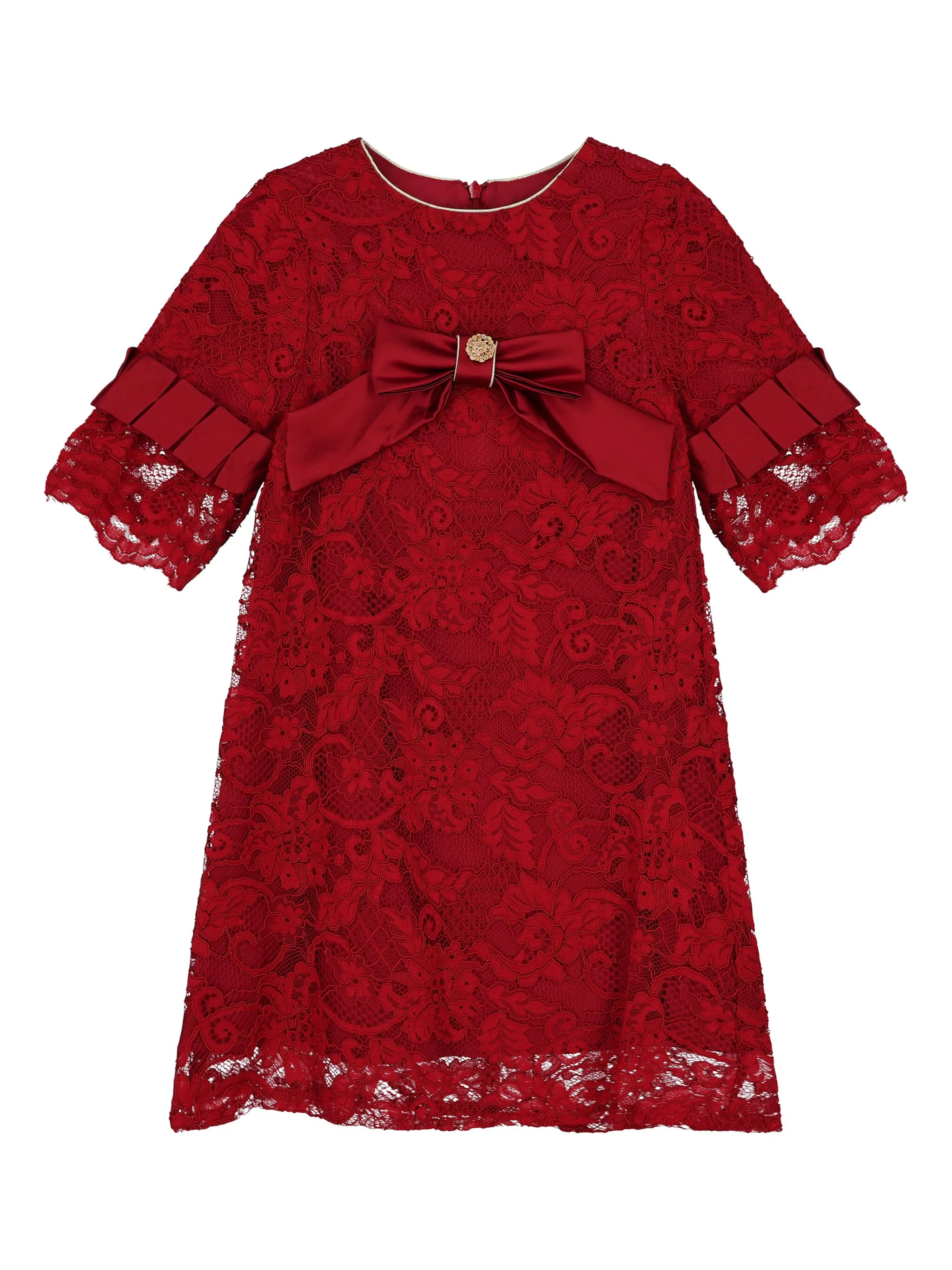 Кружевное платье с бантом Patachou, красный
Кружевное платье с бантом Patachou, красный