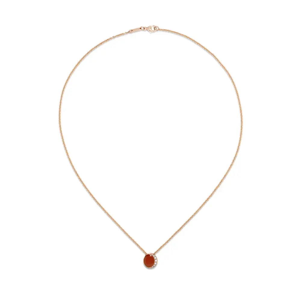 Колье Фортуна из 18-каратного розового золота с сердоликом и бриллиантами David Morris, розовый
Колье Фортуна из 18-каратного розового золота с сердоликом и бриллиантами David Morris, розовый