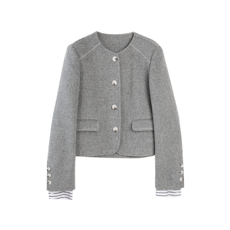 ELLE Пальто женское Medium Gray, без воротника, умеренно прямое
ELLE Пальто женское Medium Gray, без воротника, умеренно прямое