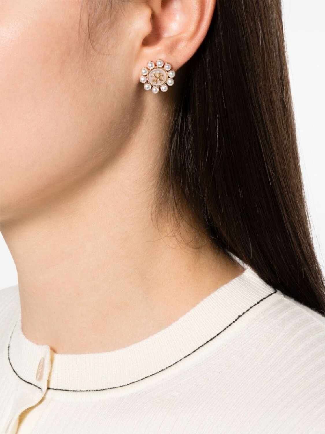 Серьги с жемчугом и логотипом Tory Burch, золотой
Серьги с жемчугом и логотипом Tory Burch, золотой