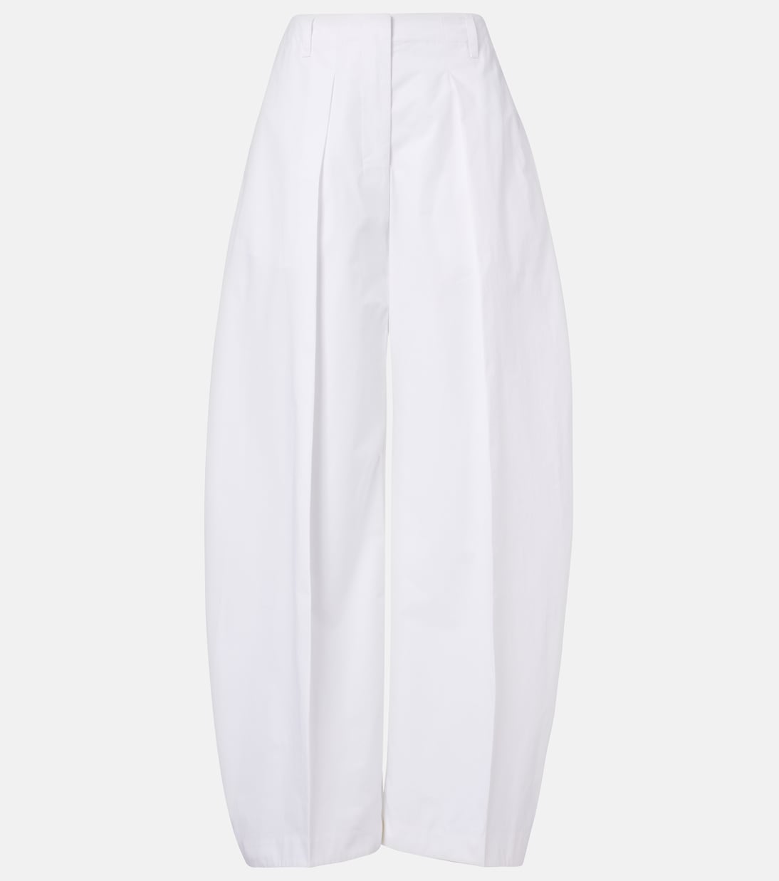 Овальные хлопковые брюки с широкими штанинами Jacquemus, белый
Овальные хлопковые брюки с широкими штанинами Jacquemus, белый