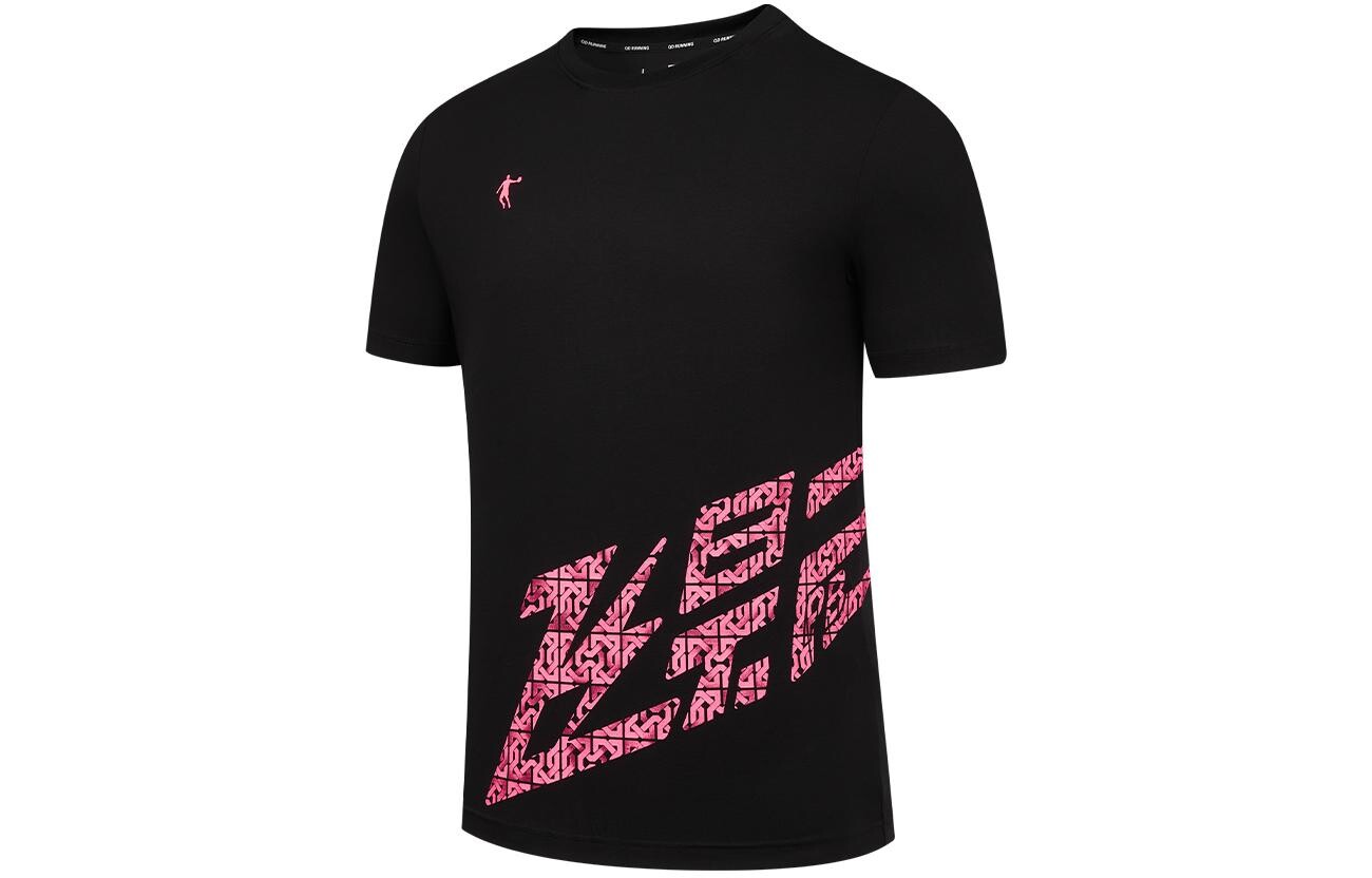 Футболка мужская черная Qiaodan, черный 
Футболка мужская черная Qiaodan, черный