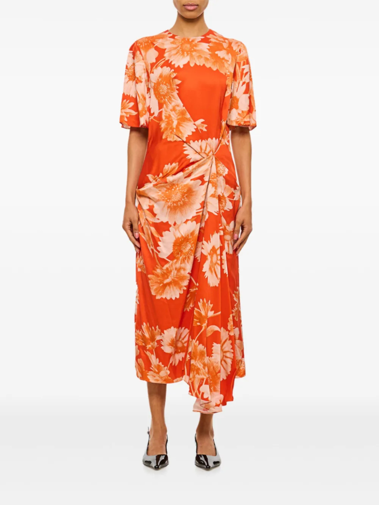 Платье ERDEM с защипами, оранжевый
Платье ERDEM с защипами, оранжевый