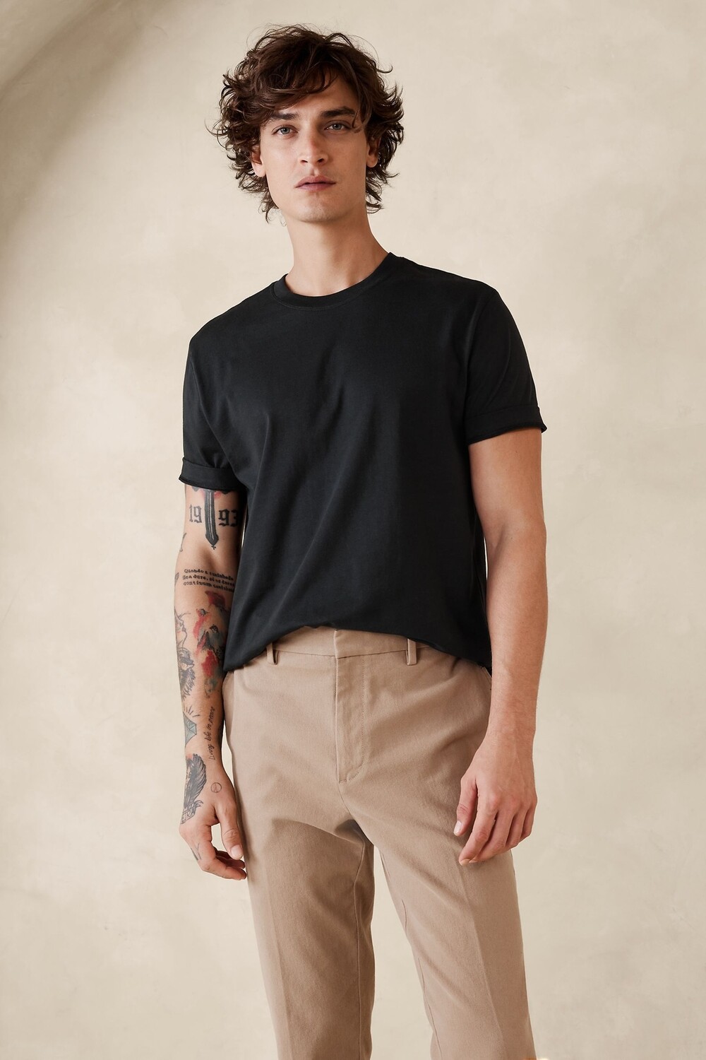 Аутентичная футболка Supima с круглым вырезом Banana Republic, черный
Аутентичная футболка Supima с круглым вырезом Banana Republic, черный