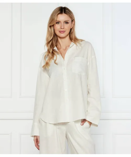 Рубашка Relaxed fit Emporio Armani, бежевый 
Рубашка Relaxed fit Emporio Armani, бежевый