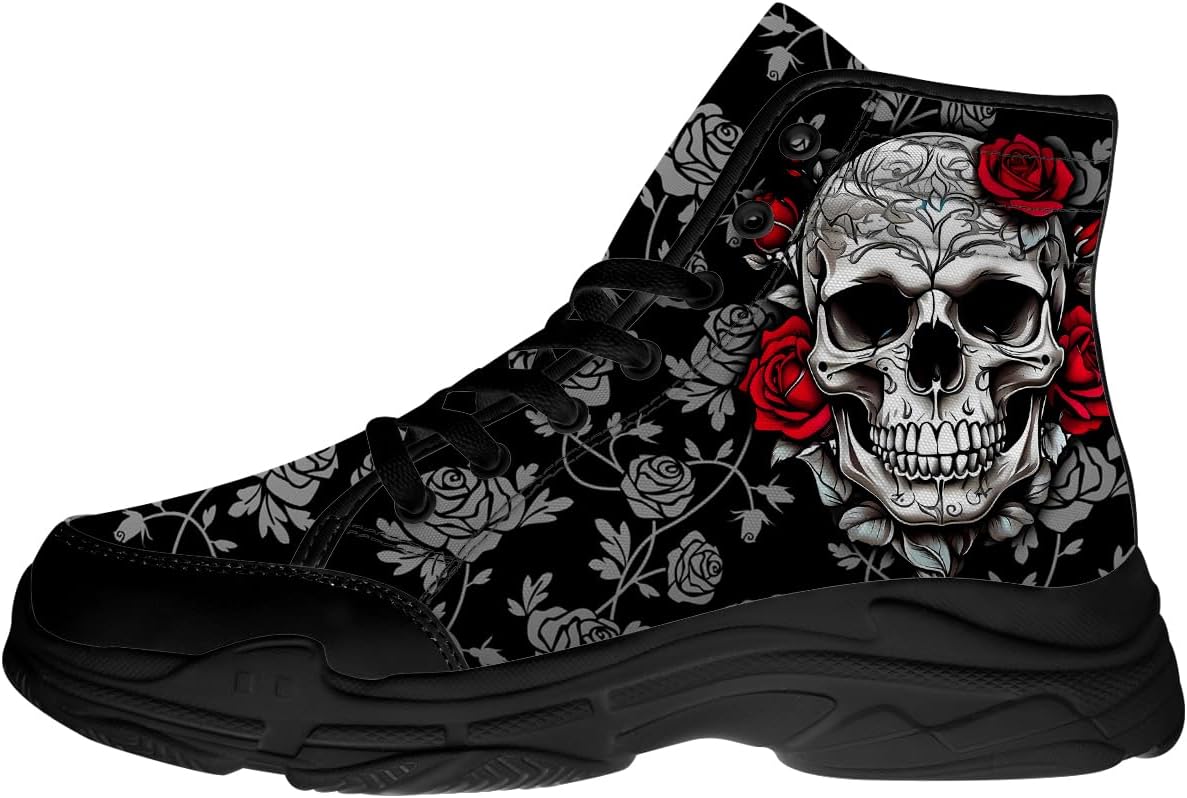 Женские кеды с черепами, высокие холщовые кроссовки с цветочным принтом, подарки для нее и для него Quorax, черный/красный/серый
Женские кеды с черепами, высокие холщовые кроссовки с цветочным принтом, подарки для нее и для него Quorax, черный/красный/серый