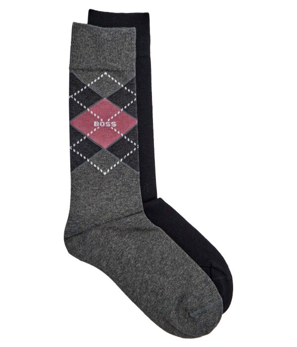 Носки мужские Boss с узором «ромбик» 2 пары, серый
Носки мужские Boss с узором «ромбик» 2 пары, серый