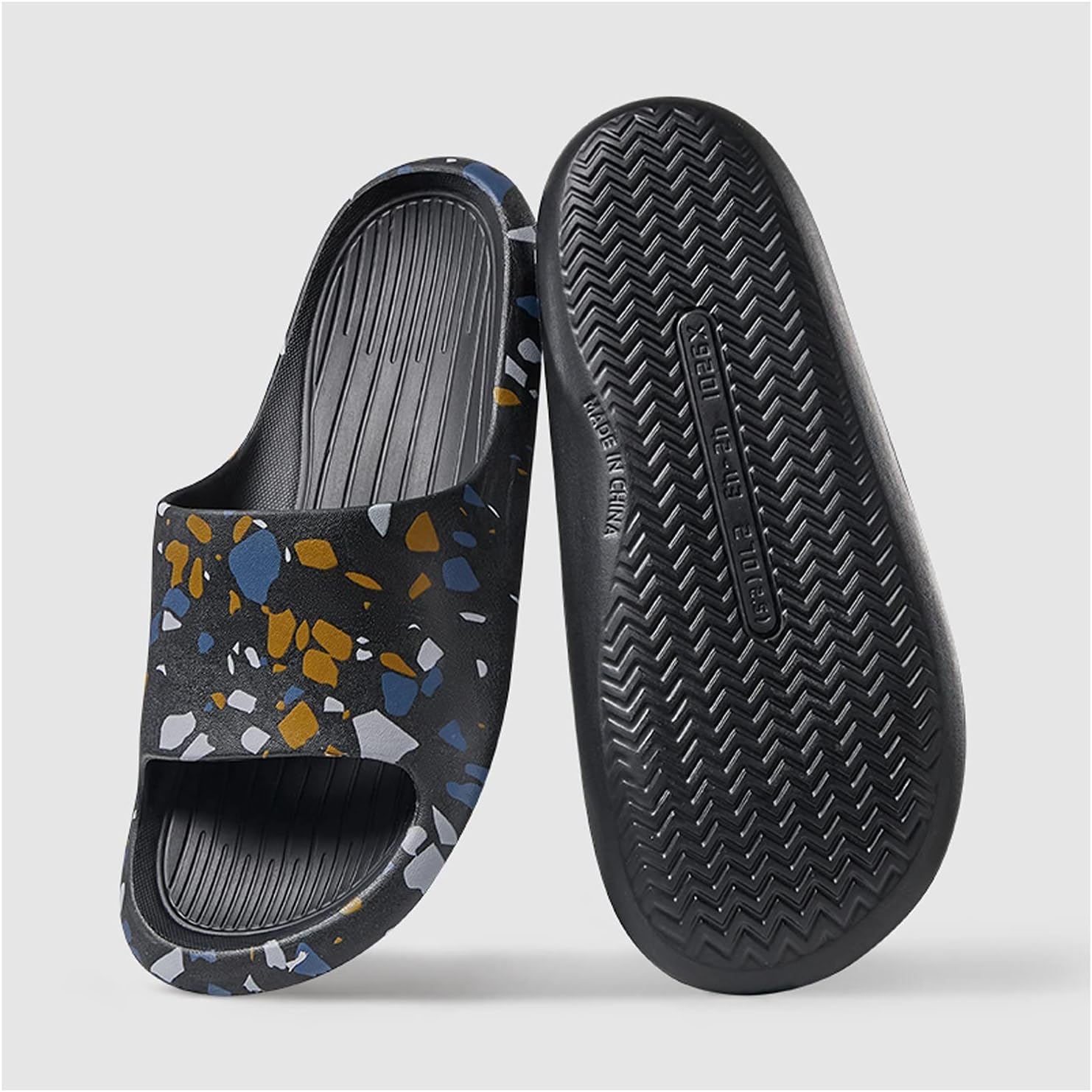 Мужские тапочки для ванной с текстурой мрамора, шлепанцы с мягкой пеной на подошве, нескользящие открытые тапочки EVA на платформе, летние шлепанцы для душа для дома и улицы (Цвет: черный, Размер Sunesa
Мужские тапочки для ванной с текстурой мрамора, шлепанцы с мягкой пеной на подошве, нескользящие открытые тапочки EVA на платформе, летние шлепанцы для душа для дома и улицы (Цвет: черный, Размер Sunesa