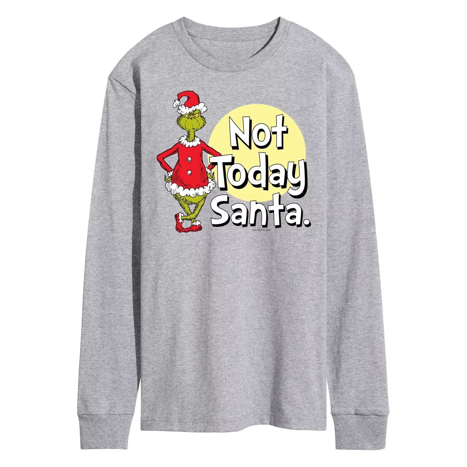 Мужская футболка Dr. Seuss Grinch Not Today Santa с длинными рукавами Licensed Character
Мужская футболка Dr. Seuss Grinch Not Today Santa с длинными рукавами Licensed Character