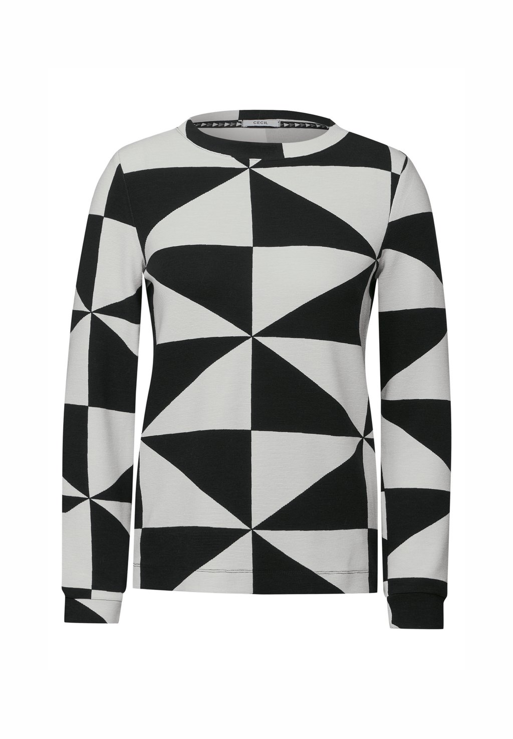 Топ с длинными рукавами GEMUSTERTES OTTOMAN Cecil, черный
Топ с длинными рукавами GEMUSTERTES OTTOMAN Cecil, черный