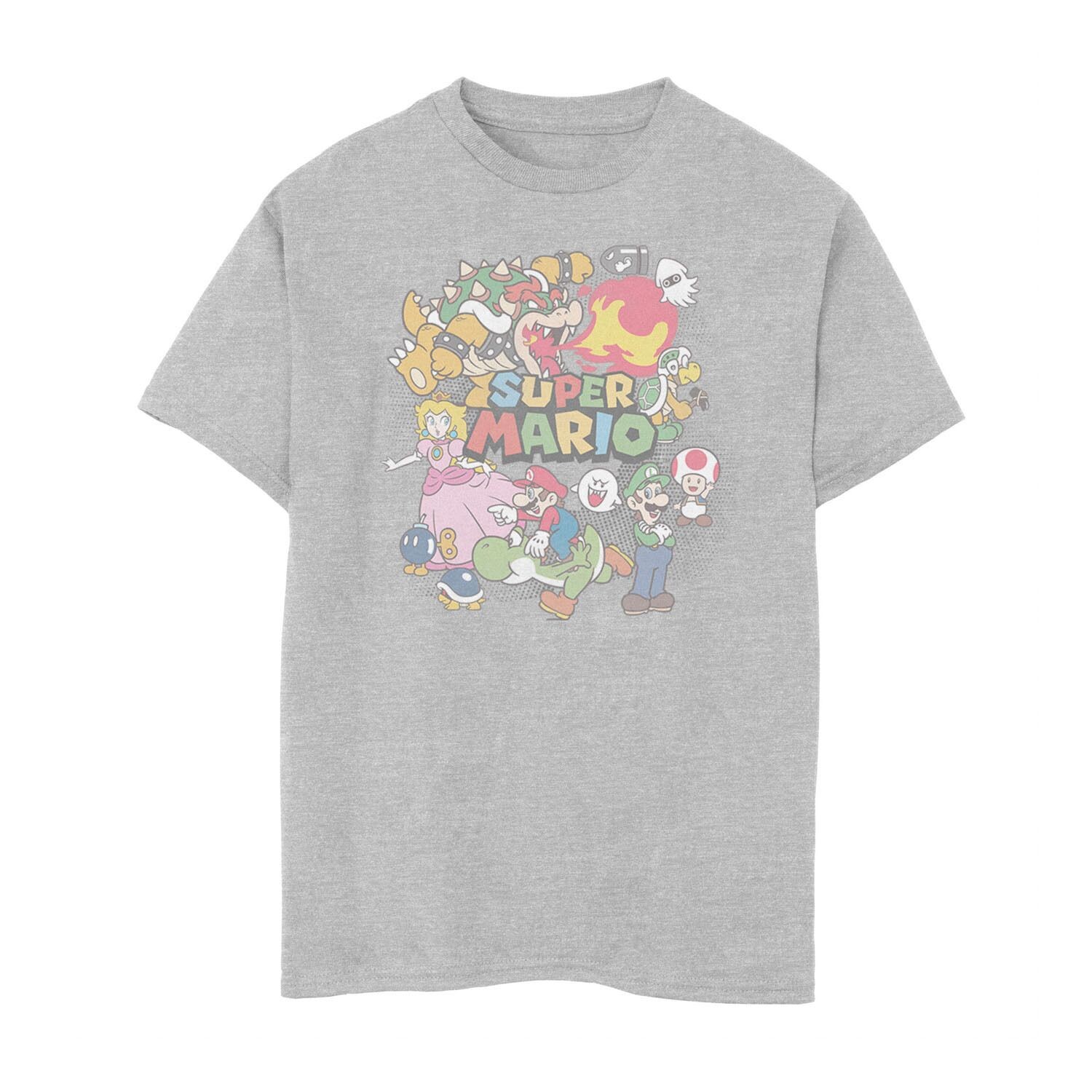 Футболка с постером в горошек для мальчиков 8–20 лет, Nintendo Super Mario, групповая фотография, счастливые лица Licensed Character
Футболка с постером в горошек для мальчиков 8–20 лет, Nintendo Super Mario, групповая фотография, счастливые лица Licensed Character