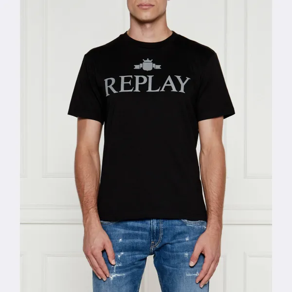 Футболка стандартного кроя Replay, черный
Футболка стандартного кроя Replay, черный