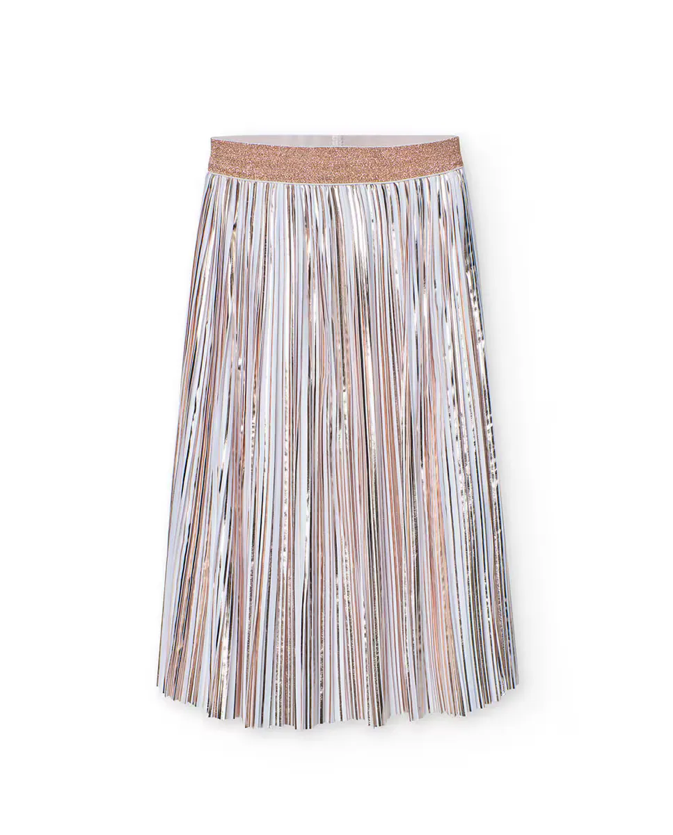 Плиссированная юбка для девочки с эластичной талией Boboli, белый
Плиссированная юбка для девочки с эластичной талией Boboli, белый