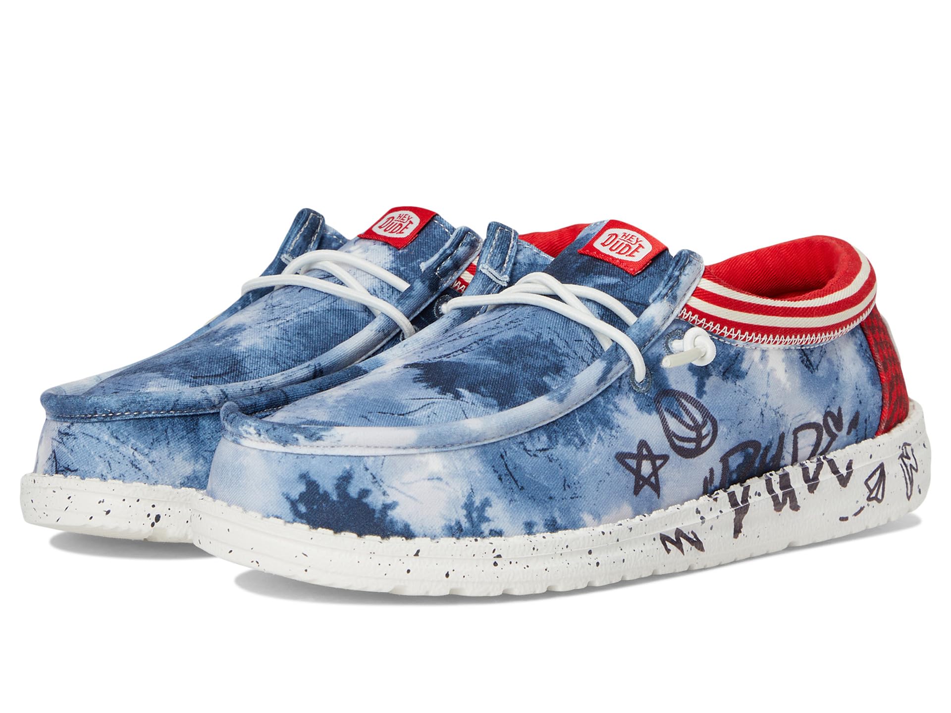 Лоферы Hey Dude Kids Wally Varsity Jacket, цвет Navy/Red
Лоферы Hey Dude Kids Wally Varsity Jacket, цвет Navy/Red