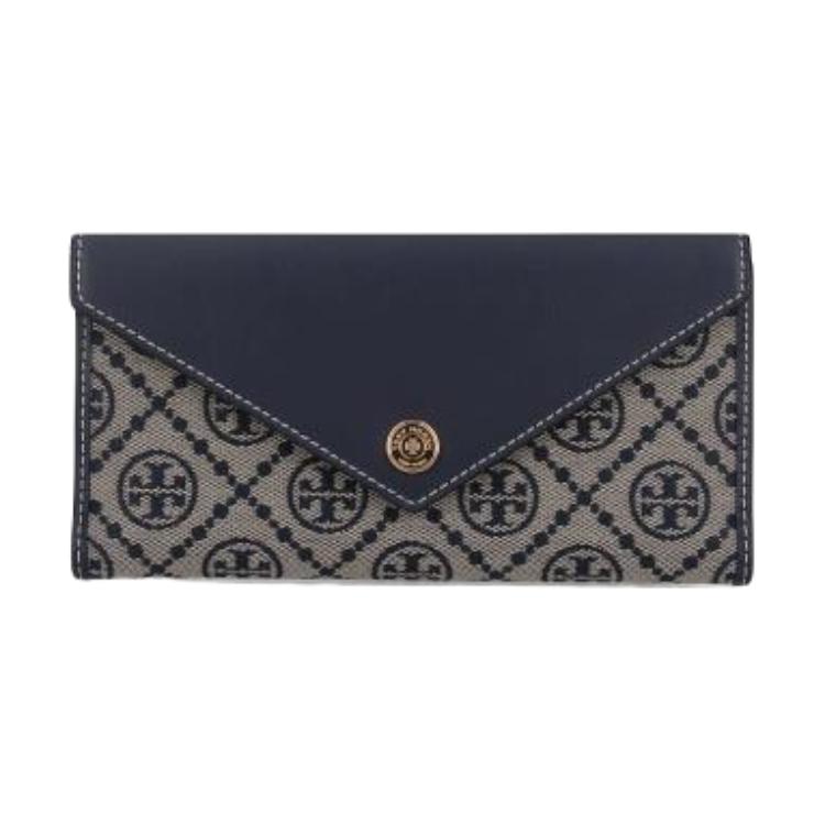 TORY BURCH Кошелек T Monogram Cotton женский marine blue
TORY BURCH Кошелек T Monogram Cotton женский marine blue