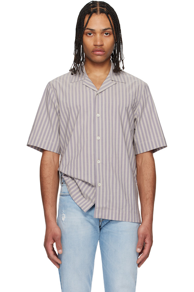 Рубашка с коротким рукавом классического кроя Paul Smith, синий 
Рубашка с коротким рукавом классического кроя Paul Smith, синий