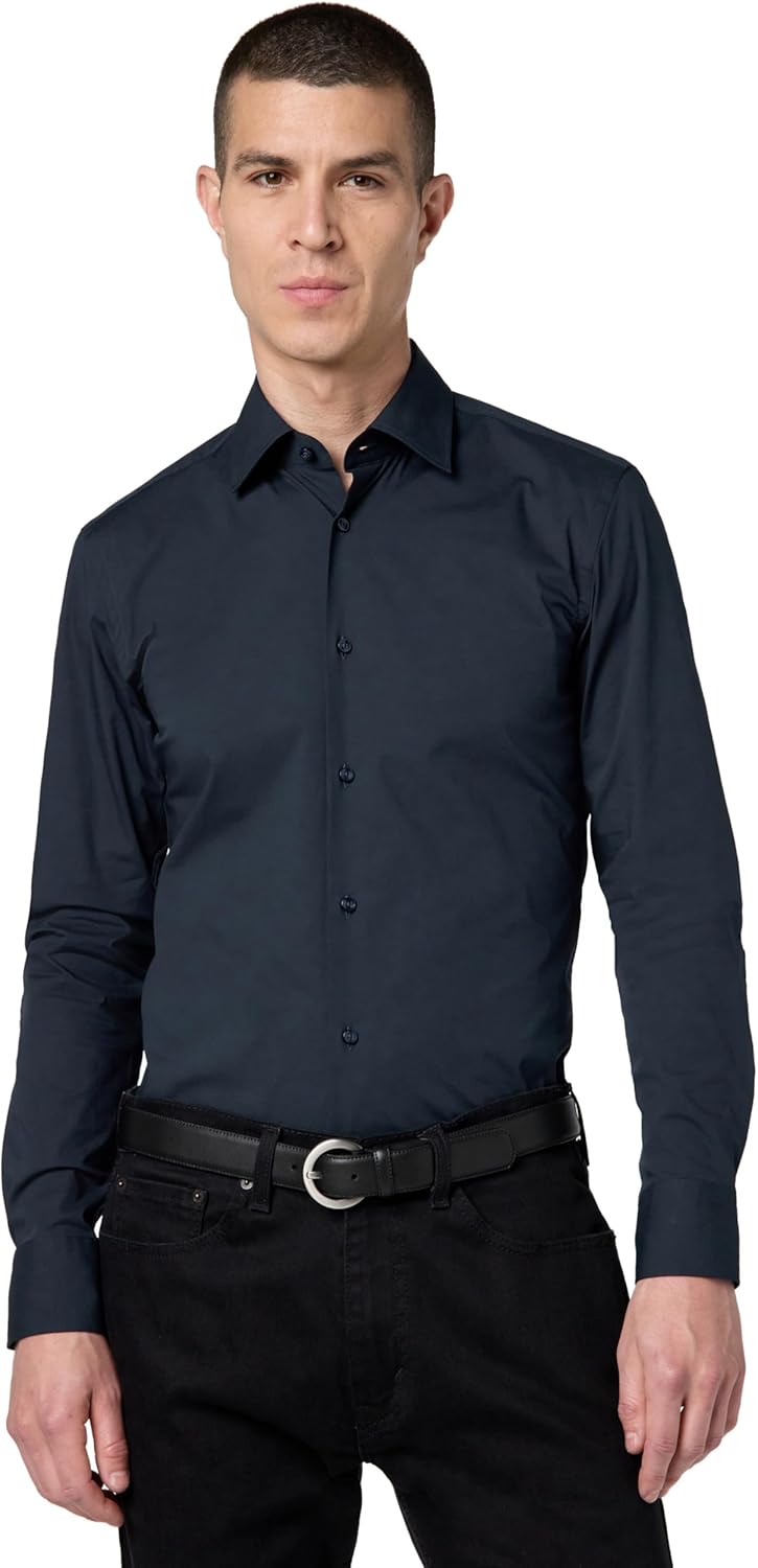 BOSS Мужская рубашка Hank Kent, Dark Blue
BOSS Мужская рубашка Hank Kent, Dark Blue