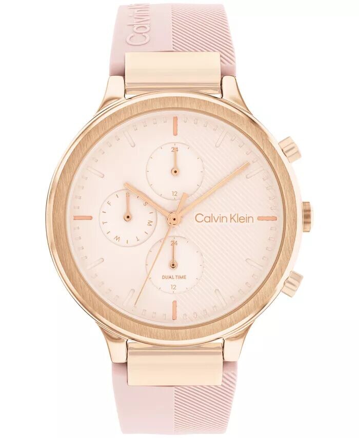 Женские многофункциональные часы с розовым силиконовым ремешком, 38 мм Calvin Klein
Женские многофункциональные часы с розовым силиконовым ремешком, 38 мм Calvin Klein