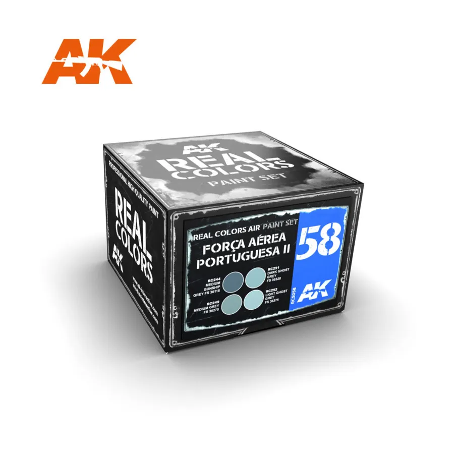 Форка Аэреа Португеза II, Paint - Real Color Sets (AK-Interactive)
Форка Аэреа Португеза II, Paint - Real Color Sets (AK-Interactive)