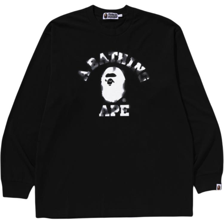 Футболка с длинным рукавом с логотипом A BATHING APE, черный
Футболка с длинным рукавом с логотипом A BATHING APE, черный