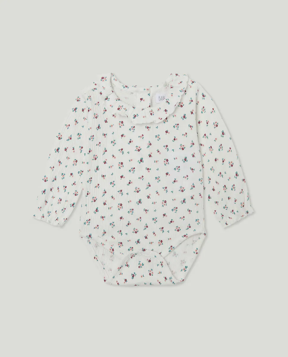 Детский боди с длинным рукавом и воротником-жабо AOP Baby El Corte Inglés, белый
Детский боди с длинным рукавом и воротником-жабо AOP Baby El Corte Inglés, белый