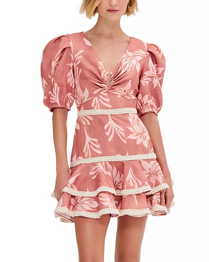 Мини-платье с пышными рукавами PatBO, розовый
Мини-платье с пышными рукавами PatBO, розовый