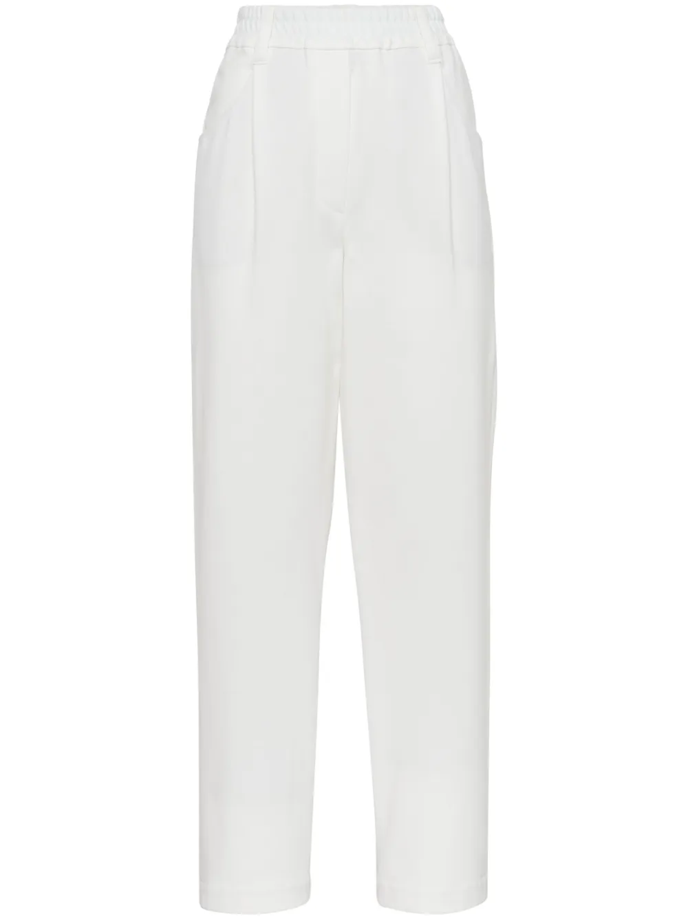 Укороченные зауженные брюки Brunello Cucinelli, белый
Укороченные зауженные брюки Brunello Cucinelli, белый