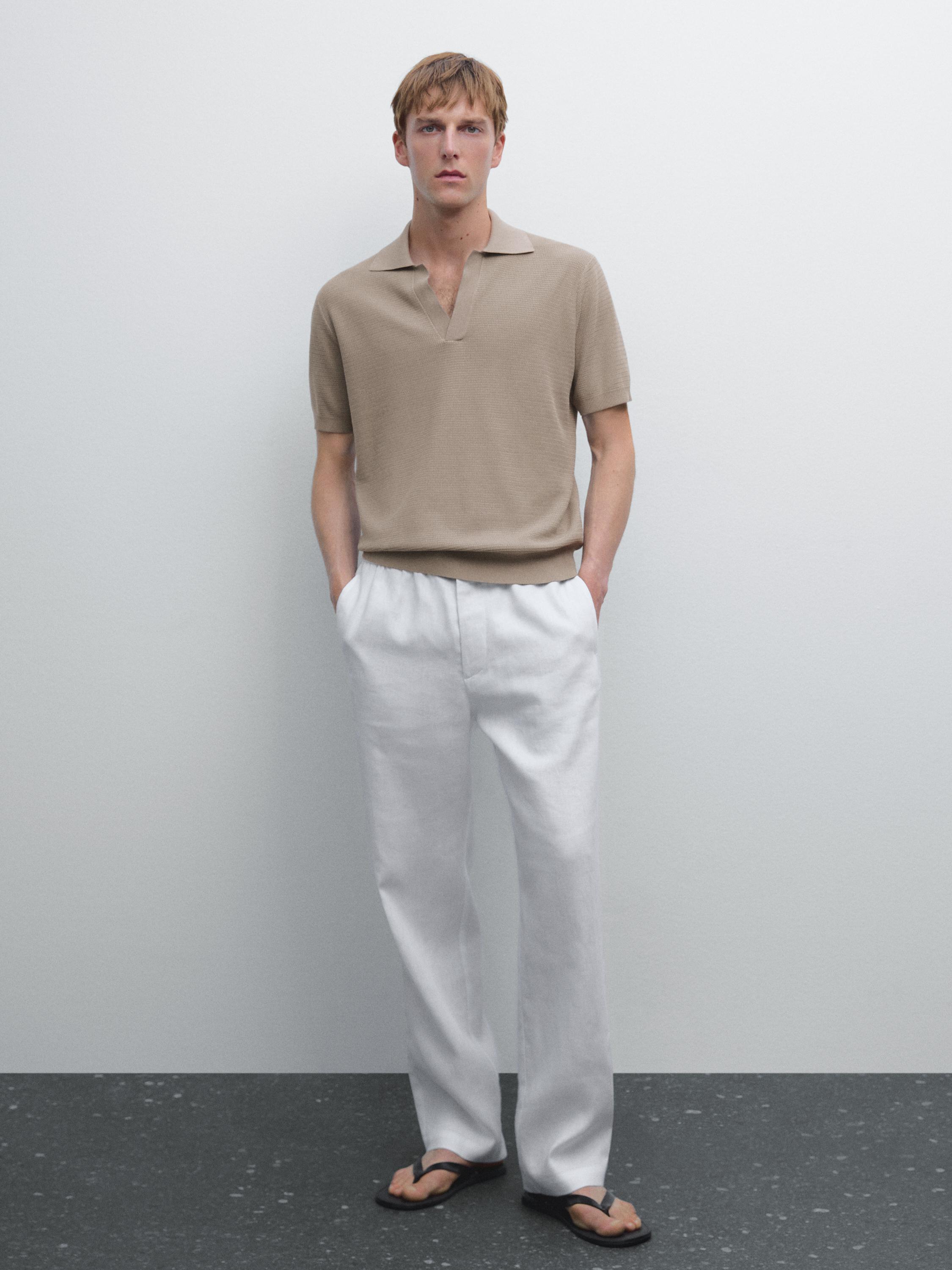 Трикотажная рубашка-поло с V-образным вырезом Massimo Dutti, зеленый
Трикотажная рубашка-поло с V-образным вырезом Massimo Dutti, зеленый