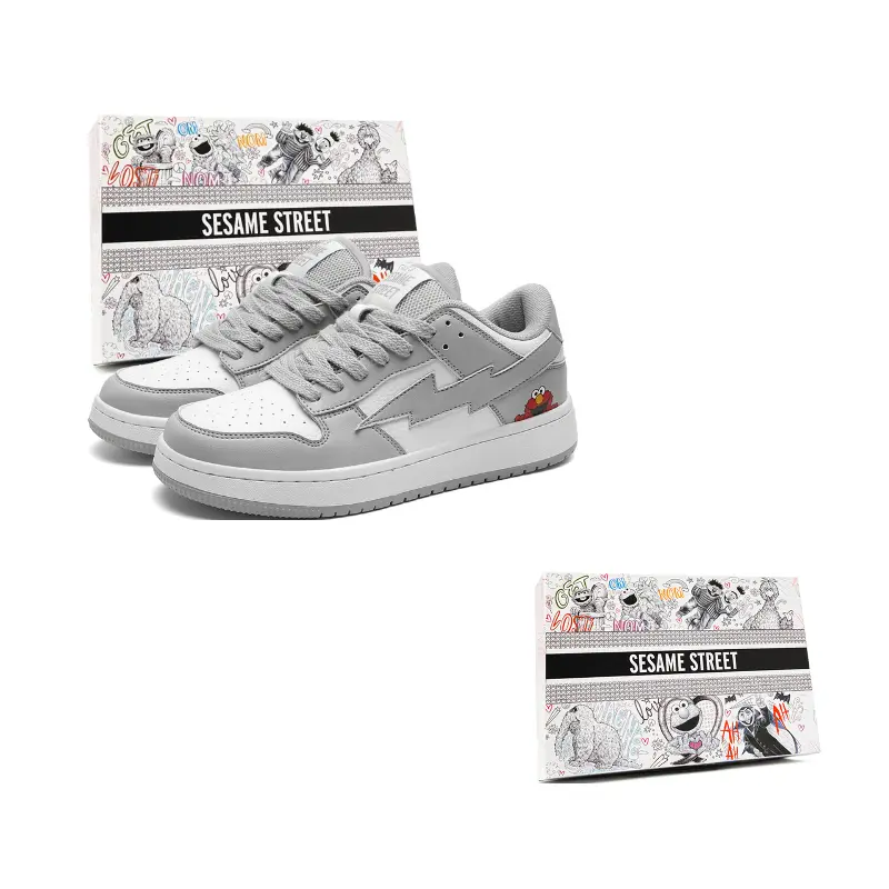 SESAME STREET Теплые противоскользящие и износостойкие легкие низкие скейтерские кроссовки унисекс бело-серые, цвет White Gray
SESAME STREET Теплые противоскользящие и износостойкие легкие низкие скейтерские кроссовки унисекс бело-серые, цвет White Gray