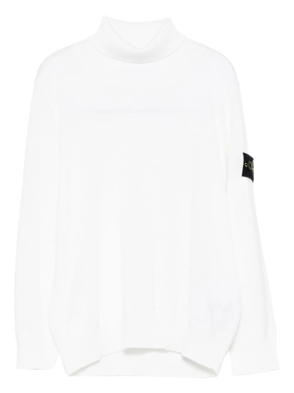 Свитер с высоким воротом и нашивкой-логотипом Stone Island Junior, белый
Свитер с высоким воротом и нашивкой-логотипом Stone Island Junior, белый