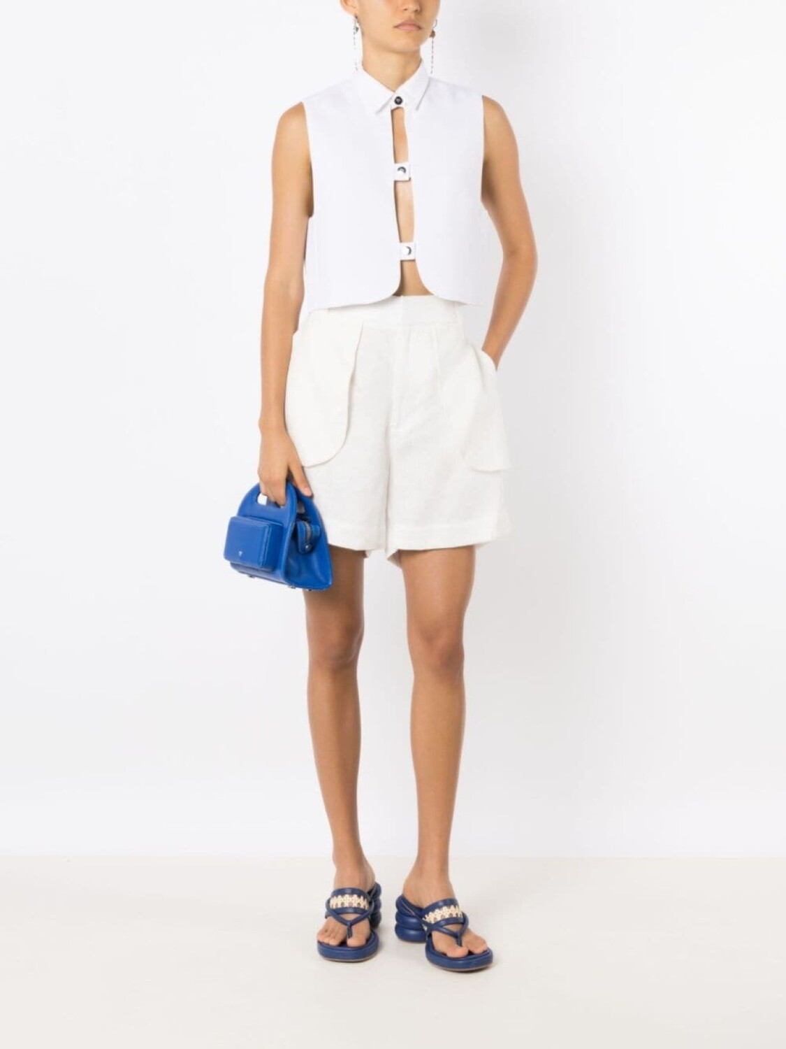 MISCI укороченный жилет Helena, белый
MISCI укороченный жилет Helena, белый