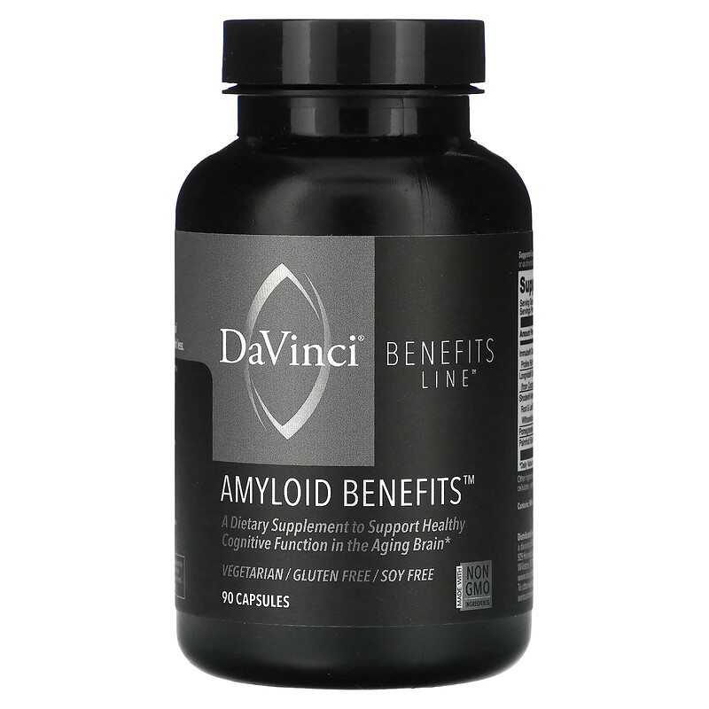 DaVinci Laboratories, Benefits Line, Amyloid Benefits, 90 капсул
DaVinci Laboratories, Benefits Line, Amyloid Benefits, 90 капсул